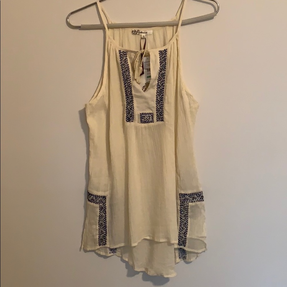 NWT Laffaire tie front tank
